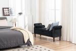 52" Bed Bench Black Velvet