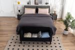 52" Bed Bench Black Velvet